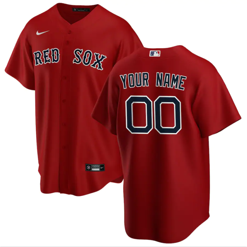 Men's Boston Red Sox ACTIVE PLAYERS Customized Stitched MLB Jersey